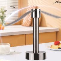 Nešiojamas nerūdijančio plieno skraidančių vabzdžių atbaidymo ventiliatorius, tylus, maitinamas baterijomis, automatinis skraidančių vabzdžių gaudyklė, atbaido muses, stalo ventiliatorius nuo kenkėjų, namams, laukui