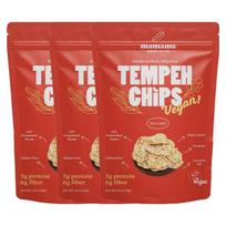 Mamame Tempeh Traškučiai Aštrūs Čili Traškus Sūrus Užkandis 50g x 3 Pakuotės brown