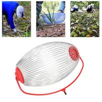 Nut Gatherer Stainless Steel Wire Nut Collector Picker Upper Roller Fruit Picker for Toy Ball Acorns Pecans L 32.5x18cm / 12.8x7.1in
