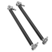 Front Rear Bumper Lip Strut Rod 150mm/5.9in Carbon Fiber Stainless Steel Universal Modification