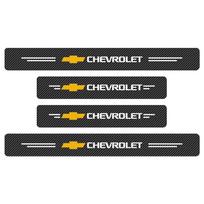 Naujas automobilis - 3D anglies pluošto automobilio durų slenksčio apsauga, apsauganti nuo įbrėžimų juosta Chevrolet Silverado Impala Malibu interjero aksesuarams
