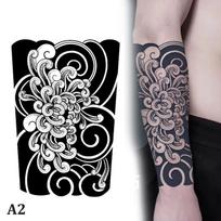 Laikinos rankos tatuiruotės lipdukas, atsparus vandeniui didelės kojos netikros tatuiruotės kūno dalis as the picture