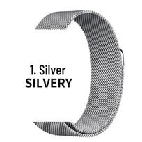 Compatible Stainless Steel Milanese Magnetic Band for Apple Watch Series 1-9 & SE. 1-9 Gen/SE 42/44/45/49mm gray