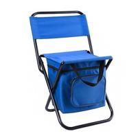 Folding Chair with Insulated Bag for Outdoor and BBQs Camping, Storage, Activities, Fishing, (Blue) mėlyna