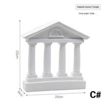 Architektūros modelis Romos kolona Graikijos šventyklos pastato modelis Namų dekoravimas Europos dekoratyvinis tinkas stulpas, derva skulptūra