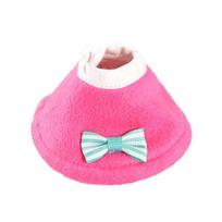 Birds Cone Collar Parrots Anti-bite Elizabethan Collar with Bow Feather Plucking Prevention Wound Healing Safety Protective Recovery Cone XS rožinė