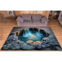 3D Carpet 3D Design Deep-hole Carpet 3D Crack Illusion Rugs Optical Illusion Mats Carpet Popular Living Room Carpet Fashionable 40x60cm