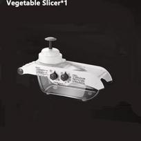Lemon Slicer Adjustable Vegetable Food Cutter Slicing Machine Julienned with Basket Multifunctional Manual Potato Fruit Kitchen 1PC white
