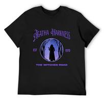 Agatha Harkness The Witches Road Est 2024 T-Shirt blue lock plus size tops street wear mens shirts graphic tee S juoda