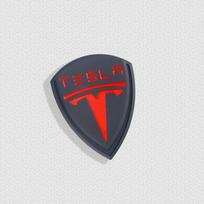 Automobilio lipdukas 2025 Naujas Tesla 3D Metalinis Skydas Stilius Automobilio Lipdukai Automobilio Kėbulo Bagažinės Dekoratyviniai Lipdukai Tesla Roadster Modelis 3 Mode juoda