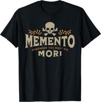 NEW LIMITED Memento Mori Catholic Latin Remember You Must Die T-Shirt Unisex T-Shirt L