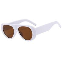 Oversized Pilot Sunglasses Women Luxury Big Frame Gradient Retro Classic Thick Shades Fashionable One Piece