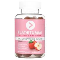 Flat Tummy, apple cider vinegar gummies, natural apple flavor, 1,000mg, 60 gummies