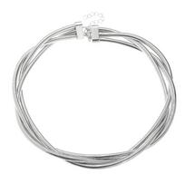 Silver Color Flexible Choker Alloy Bracelet New Bendable Snake Necklace sidabras