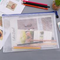 A3 A4 A5 Plastic Folder File Envelope Poly Stationery Storage Waterproof Zipper PVC Organizer Bag Document Paper Office A5
