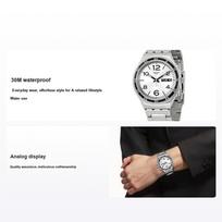 Swatch Quartz Movement 30M Water Resistant Watch 43Mm Silver Dial Stainless Steel Bracelet Men watches YGS766G Silver Dial gray