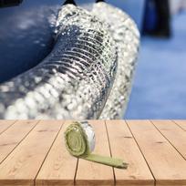 Fiberglass Pipe Insulation Foiled Back Pipe Wrap Flexible And Easy To Cut