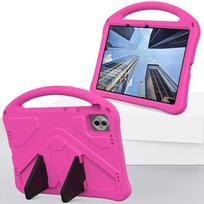 EVA vaikiškas dėklas Honor Pad 10 12.1inch 2025, su rankena ir stoveliu, atsparus smūgiams planšetės dėklas Honor Pad 10 Funda Honor Pad 10 2025 pink