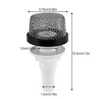Marine Aerator Inlet Filter Oxygenation System Attachment Stainless Steel Mesh Aerator Filter For Live Fish Tank Outdoor Fishing gray