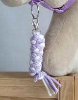 Hobby Horse Rope Lead - White and Purple