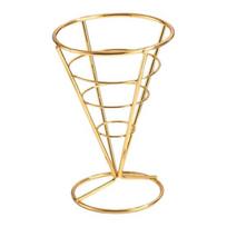 Ledų kūgių laikikliai Nerūdijančio plieno bulvyčių stovai Maisto kūgių vitrina individualiems vafliams, picoms, mėsos užkandžiams Virtuvė 1pc beige