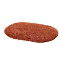 Oval Bath Mat Thick Super Absorbent Plush Area Rug Shaggy Carpet Anti-Slip Backing Machine Washable Soft Bathroom Floor Mat 40x60cm kava