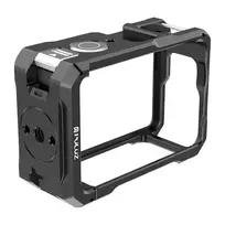Apsauginis metalinis dėklas su Puluz šaltojo bato laikikliu, skirtas DJI Osmo Action 6