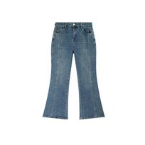 2026 Plus Size Retro Patchwork Flare Jeans for Women - Double Heaven Collection (YC386) 5XL mėlyna