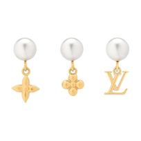Louis Vuitton Letter Pendant Metal Resin Earrings Women earrings Gold M02810 Box+Shopping Bag
