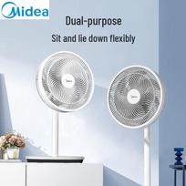 Midea Tylus Dvigubos Paskirties Stovintis ir Stalo Ventiliatorius Kinijos kištukas (adapteris įtrauktas) white