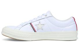 Converse One Star Piping Low Top In White/Enamel Red/Egret 159694C 35 gray