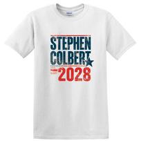 Stephen Colbert 2028 T Shirt Retro Political Election Vote President Tee Gift XXL