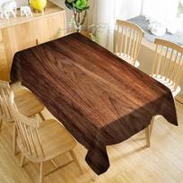 Elegantiškas tamsaus medžio rašto staltiesė - Stačiakampis užvalkalas valgomojo ir kavos staliukams - Puikiai tinka svetainės vakarėliams ir namų dekoravimui 100x145cm