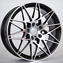 R17x7.0J 5X120 ET25 CB-72.6 Black Face Machined