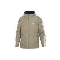 Adidas Originals Lock-Up Dygsniuotas Striukė Su Dvipuse Gobtuvo Vyriška Viršutinė Apranga Alyvuogių H14121 XS gray
