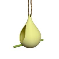Hanging Bird Feeder Birdhouse Water Droplet-Shaped Bird Nest Garden Decor geltona