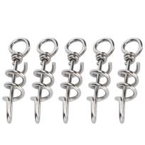 5 Pcs Bird Parrots Foot Ring Buckle Stainless Steel Foot Ring for Small Medium Birds S 8.9 X 1.5in