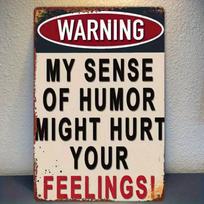 Vintage Humor Tin Sign Metal Wall Decor for Bar Cafe Home 8x12 Inch 20x30 įvairiaspalvis