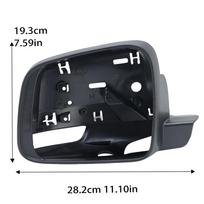 Jeep Grand Cherokee WK Dodge Durango 2011 galinio vaizdo veidrodėlio rėmas - juodos tekstūros galinio vaizdo veidrodėlio rėmas automobilių aksesuarams 1pc right