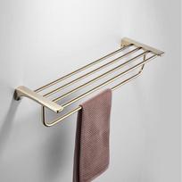 60cm Stainless Steel Bathroom Towel Rack with Shelf