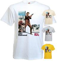 26 Dirty Harry v5 T shirt Clint Eastwood 100% cotton white yellow all sizes S-5XL Unisex T-Shirt M