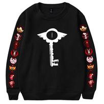Hazbin Hotel O-Neck Sweatshirt Women/Men Fashion Long Sleeve Sweatshirts Printed Casual Streetwear Clothes XS juoda