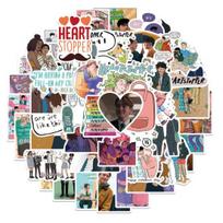 50Pcs Graffiti Stickers Multi-purpose Decorative Waterproof Heartstopper Stickers Luggage Laptop Decals for Skateboard