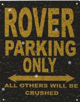 ROVER PARKING METAL SIGN RUSTIC VINTAGE STYLE  garageARTAluminum 20x30cm（7.8x11.8inch）