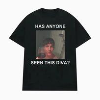 Role Model Has Anyone Seen This Diva Unisex Graphic T-shirts Men Women's Fashion Casual T Shirt O-Neck Oversized T-shirt Tops S