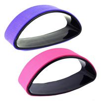 Half Circular Dharma Wheel Pilates Yoga Back Shoulder Stretching Yoga Half Wheel Fitness Equipment Fitness Auxiliary Tool High Quality Random colors