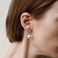 Sophie Buhai Pearl Earrings Drop Design Versatile Elegant Mixed Material Korean Style Women's Jewelry Fashion Accessories