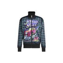 Adidas Originals X Jeremy Scott Animacinis languotas spaudinys Sportinis švarkelis Unisex Viršutinis drabužis Juodas HG6509 S
