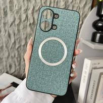 For POCO X8 Pro X8 Pro Max Case Magnetic TPU +PC Anti-slip Ultra Thin Woven Textile Cloth Pattern Cover For Poco X 8 Pro Poco X8 Pro