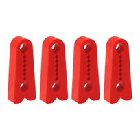 4Pcs Car Door Cushion Pads Silicone Anti-Rattle Shock Absorber for Vehicles Trucks Reduces Noise Vibration Easy Clip-On Installation Car Door Impact 4pcs raudona